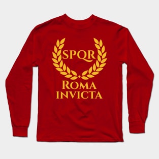 Roma Invicta SPQR Classical Rome Ancient Roman History Long Sleeve T-Shirt